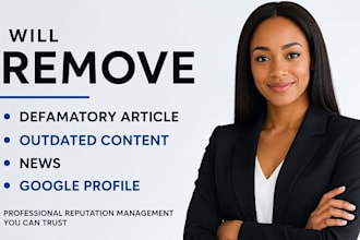 remove defamatory article, outdated content, news, google profile