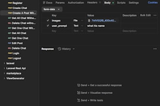 build a laravel restful API for your ai chatbot