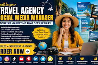 manage tour and travel agency social media tourism marketing travel promo