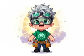 create an adorable chibi mascot character logo for your brand