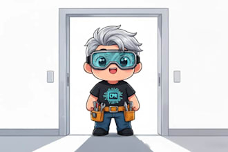 design anime chibi gaming mascots, twitch avatars,