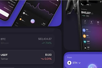 develop crypto exchange website, crypto website and wallet app