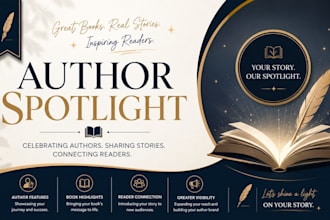 professionally promote your book with an exclusive author spotlight