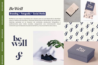 design brand identity with logo and brandbook