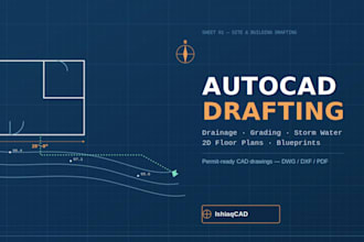 design a civil site drainage plan in autocad civil 3d for engineers