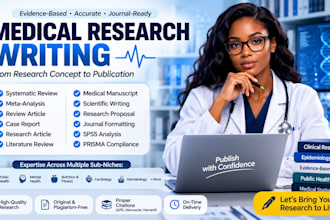write medical research articles,manuscripts, wellness blog posts