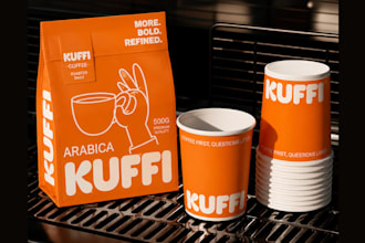 design food branding, restaurant branding, cafe packaging, full brand identity