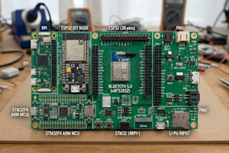 pcb design and develop for esp32, stm32, bluetooth, raspberry pi iot projects