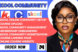 setup skool community, circle so skool online course skool credit repair
