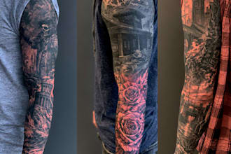 design a meaningful and stunning tattoo sleeve art