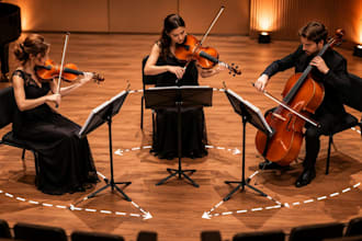 record live violin, viola, cello and string section for your project