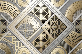design abstract vector luxury geometric pattern design