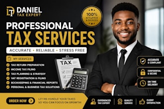 prepare tax returns, financial statements and vat filings
