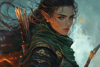 make digital art and fantasy illustration