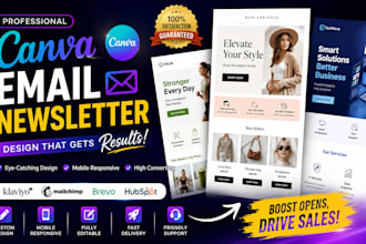 design a modern email template, canva newsletter, klaviyo email design