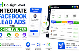 integrate facebook lead ads with gohighlevel CRM
