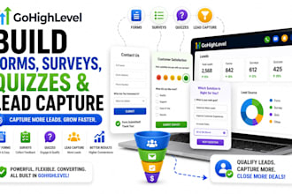 build gohighlevel forms surveys quizzes and lead capture