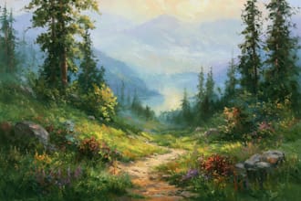 landscape oil painting art