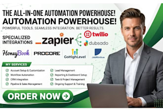 procore dubsado honeybook jobnimbus gohighlevel zapier twilio automation