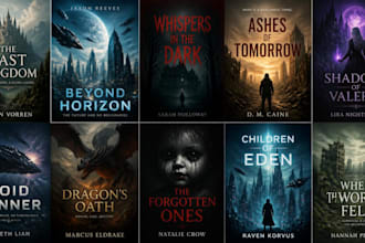 design fantasy, sci fi, horror and dystopian book cover art