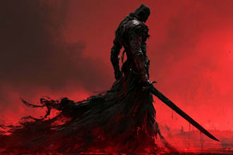 draw detailed dark art fantasy