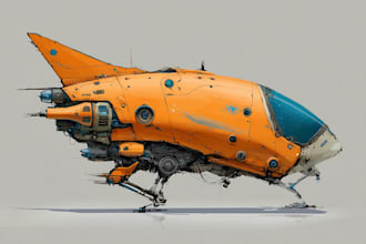 design spaceships and sci fi vehicles