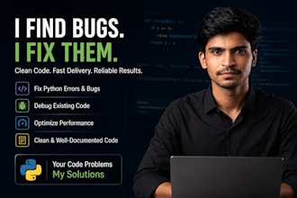 fix bugs, errors, and exceptions in your python code