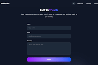 build a modern next js landing page with animations