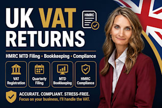 file your UK vat return and handle hmrc mtd bookkeeping