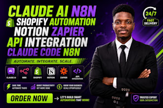 claude ai n8n shopify automation notion zapier api integration claude code n8n