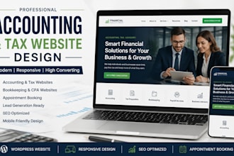 design accounting website, tax website, bookkeeping website, CPA website