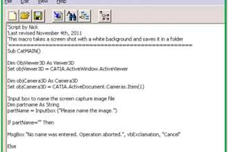 write catia v5 or 3dexperience automations