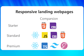 build a responsive landing page