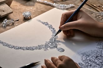 design fashionable jewelry pieces and collections