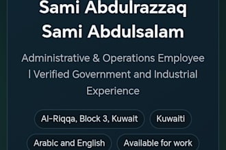 create a professional arabic and english CV with a personal career website