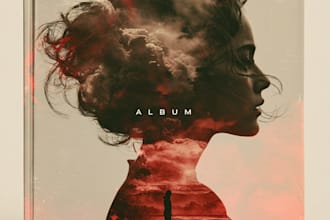 design album cover design, album cover art, music cover art