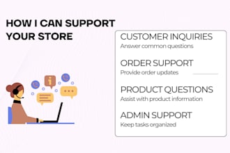 provide ecommerce customer support and virtual assistance