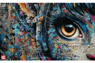 create custom graffiti art designs and murals
