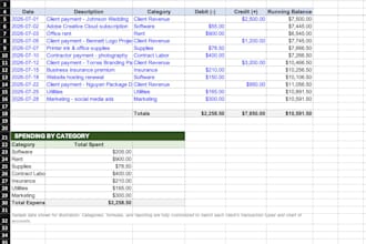 create a business budget tracker or bookkeeping template in excel