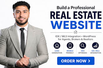 build real estate wordpress website with idx mls for agent broker realtors spain