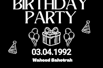 design beautiful birthday invitation card