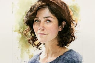 a watercolor illustration art