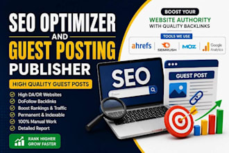 provide guest posting with manual outreach and backlink audit