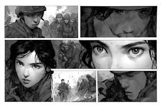 draw great manga pages for you