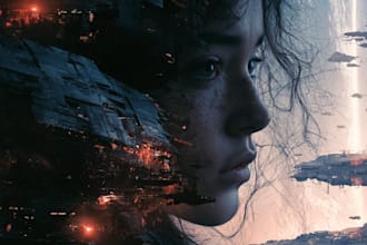 design a professional sci fi fantasy cover for your book