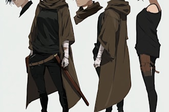 draw anime manga comic illustration webtoon cover art manhwa