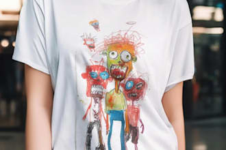 create a tshirt design in modern streetwear style