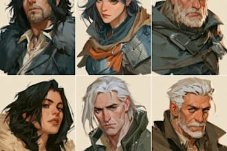 do your dnd character portrait
