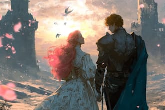 do design creative romantic book or book cover