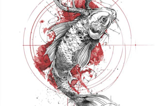 do floral and minimalist tattoo design